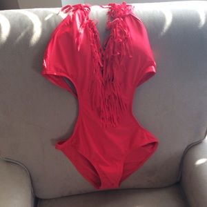 Victoria’s Secret Cutout fringe monokini